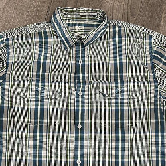 Woolrich Shirt Mens Large Button Down Plaid Lightweight - Picture 4 of 7